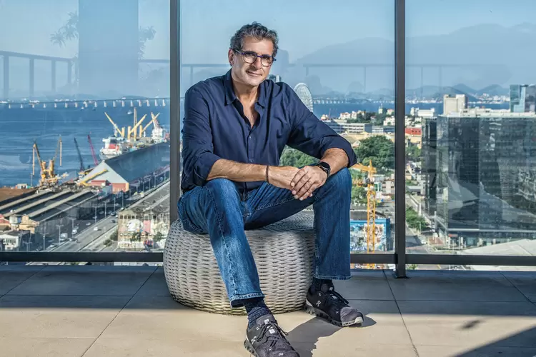 Fábio Cury, CEO da Cury, na região do Porto Maravilha: incorporadora foi a primeira a apostar no mercado imobiliário residencial da região portuária (Leandro Fonseca/Exame)