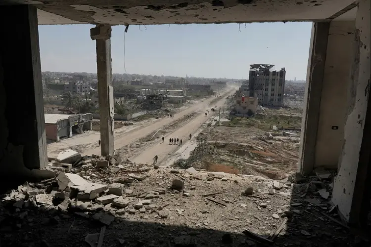 Guerra em Gaza: veja como funcionará o cessar-fogo proposto pelo Egito (Belal ALSABBAGH com Gaël BRANCHEREAU/AFP Photo)