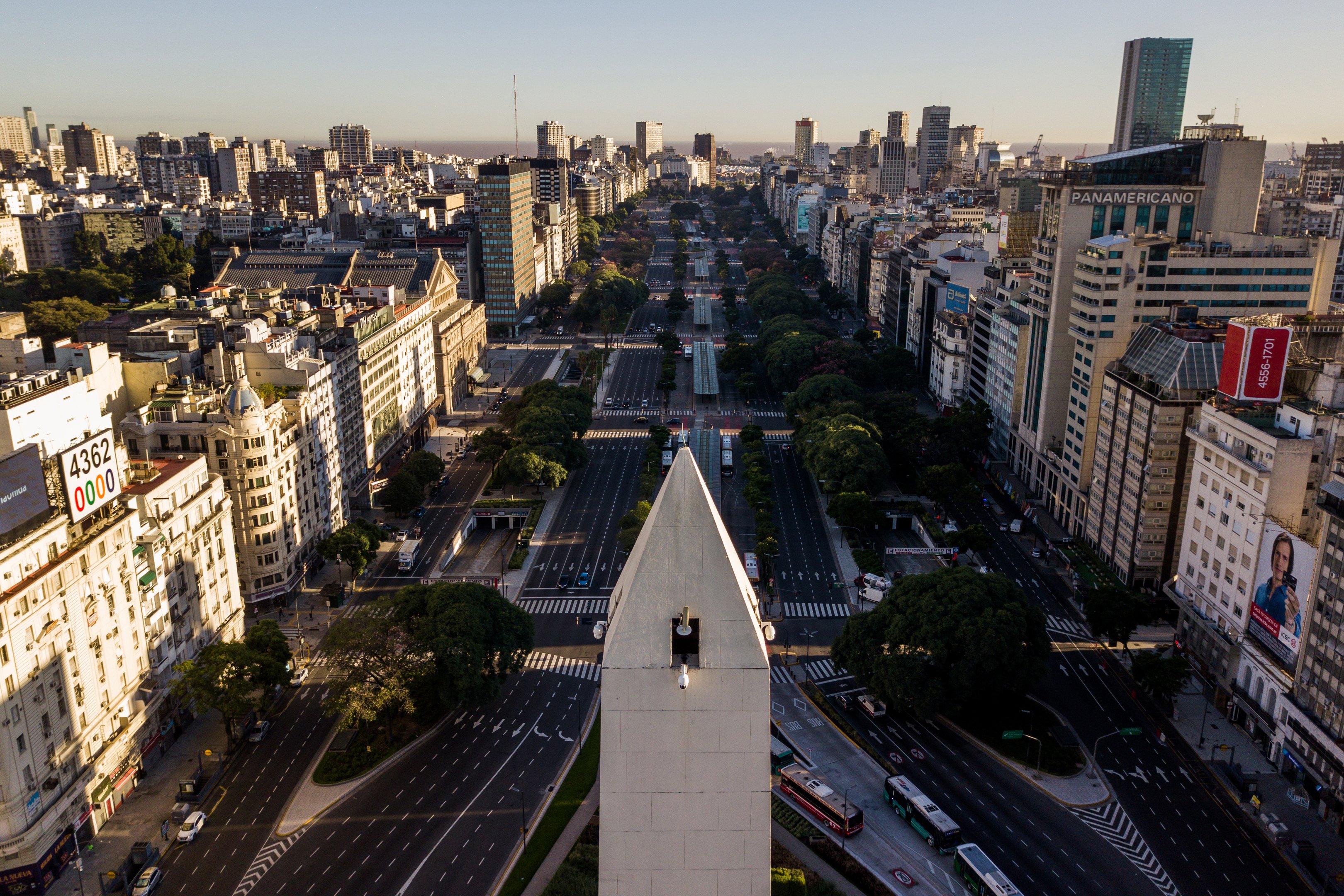 Vista aérea de Buenos Aires, capital da Argentina