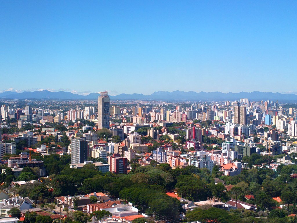 Vista panorâmica de Curitiba (PR)