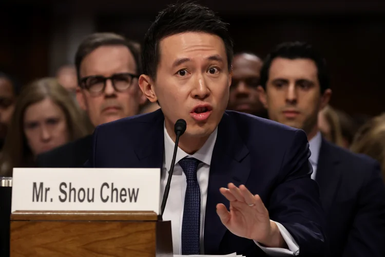 Shou Zi Chew: CEO do TikTok (Alex Wong/Getty Images)