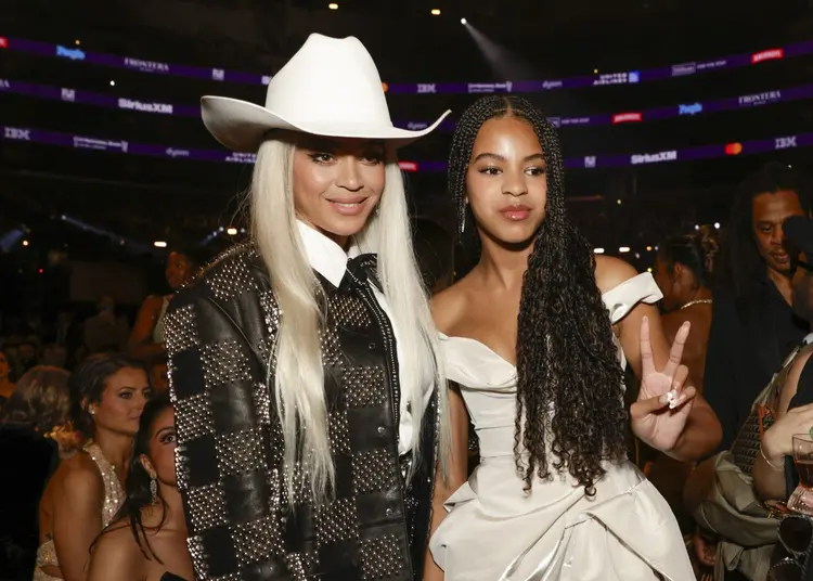 Beyoncé e Blue Ivy Carter. (Francis Specker/CBS/Getty Images)