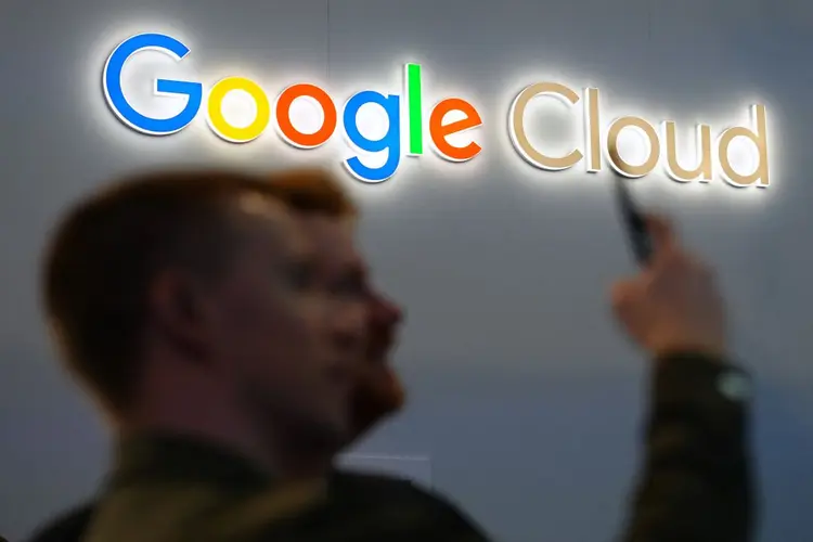 Google Cloud's logo is pictured at the Mobile World Congress (MWC), the telecom industry's biggest annual gathering, in Barcelona on February 27, 2024. The world's biggest mobile phone fair throws open its doors in Barcelona with the sector looking to artificial intelligence to try and reverse declining sales. (Photo by PAU BARRENA / AFP) (Photo by PAU BARRENA/AFP via Getty Images) (PAU BARRENA/Getty Images)