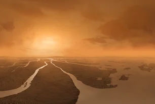 Imagem referente à matéria: Nova missão da Nasa explorará Titã, a lua de Saturno que pode abrigar vida