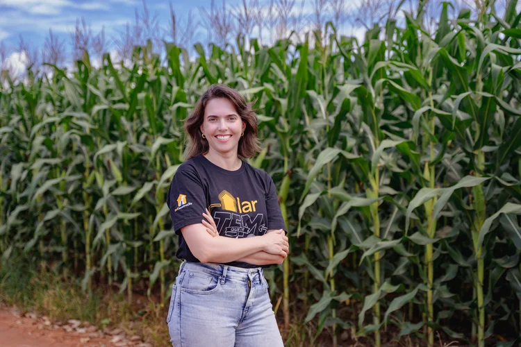 Nataly Barros, gerente regional de sustentabilidade na Mars: "Trabalhamos com os produtores a ideia de que o que fizermos com o solo hoje vai impactar diretamente as gerações futuras" (Cássio Castiñeiras/Divulgação)