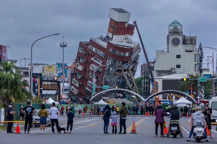 Nesta semana um terremoto atingiu a ilha de Taiwan (	Annabelle Chih /Getty Images)