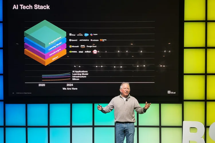 Thomas Siebel, da C3.AI: "As empresas que não usam IA generativa serão adquiridas por essas que estão usando" (Marcos Bonfim/Exame)