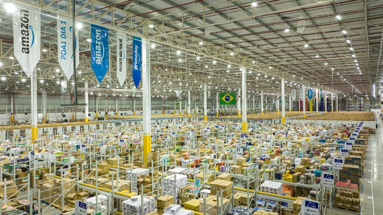 Centro de Distribuição da Amazon em Nova Santa Rita, Rio Grande do Sul  (Amazon/Divulgação)