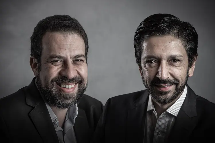 Boulos e Nunes: os dois pré-candidatos aparecem empatados na liderança (Leandro Fonseca/Exame)