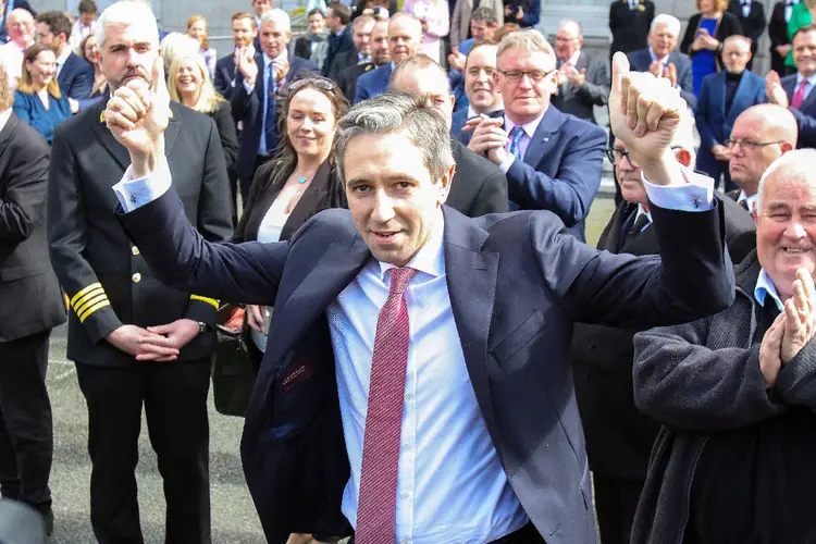 Simon Harris é eleito primeiro-ministro da Irlanda (Paul Faith/Getty Images)