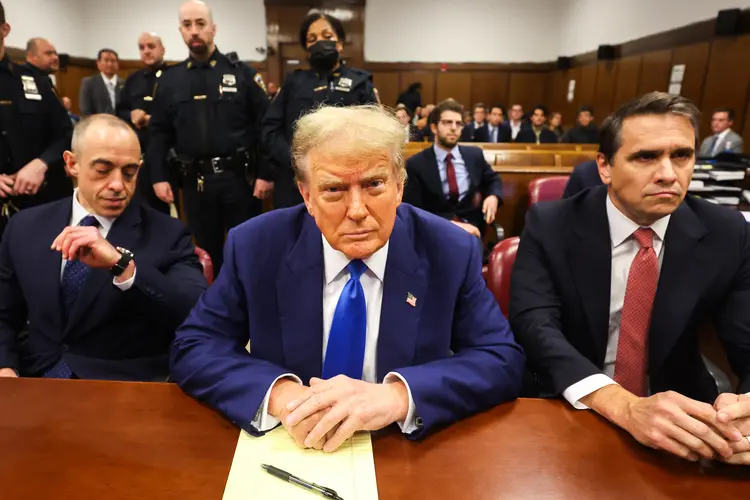 Trump: ex-presidente dos EUA está sendo julgado em Nova York (AFP/AFP Photo)