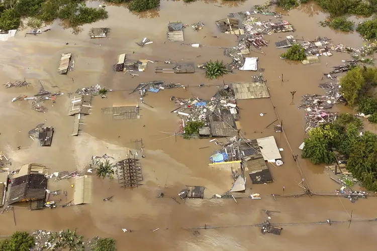 Rio Grande do Sul: veja como fazer doações (Carlos Fabal/AFP Photo)