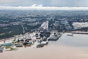 Imagem referente à matéria: Chuvas no RS: Guaíba sobe novamente em Porto Alegre e se aproxima de 5 metros