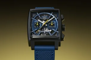 Imagem referente à matéria: Legado de velocidade e estilo: TAG Heuer apresenta modelo Mônaco em azul