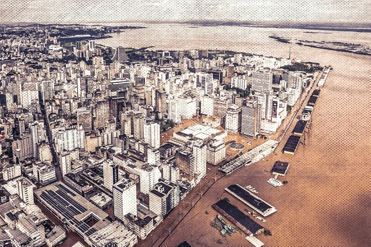 Porto Alegre e os efeitos das enchentes no Rio Grande do Sul (05/05/24) (Ricardo Stuckert/Presidência da República/Divulgação)