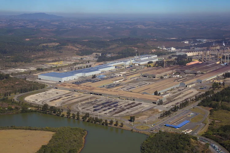 Fotos aéreas - 
Usina Ouro Branco Gerdau , Ouro Branco, Minas Gerais (GERDAU/Divulgação)