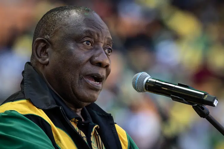 Cyril Ramaphosa, presidente da África do Sul (Chris McGrath/Getty Images)