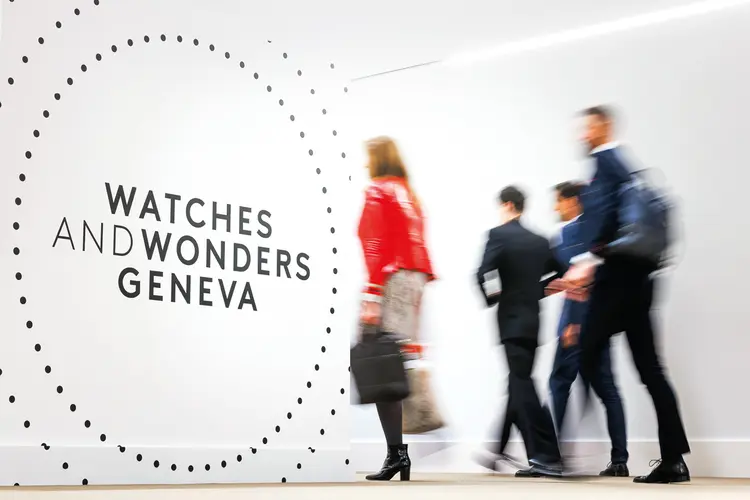 Salão Watches & Wonders, em Genebra: depois de um ano intenso como 2023, lançamentos mais conservadores de modelos clássicos (WWGF/Keystone/Valentin Flauraud/Divulgação)