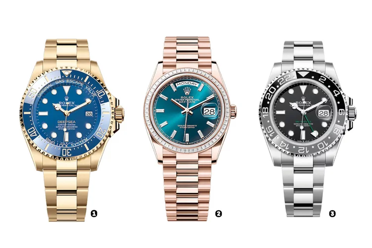 Rolex: em 2024, as apostas foram mais seguras, com releituras de modelos consagrados (Rolex/Divulgação)