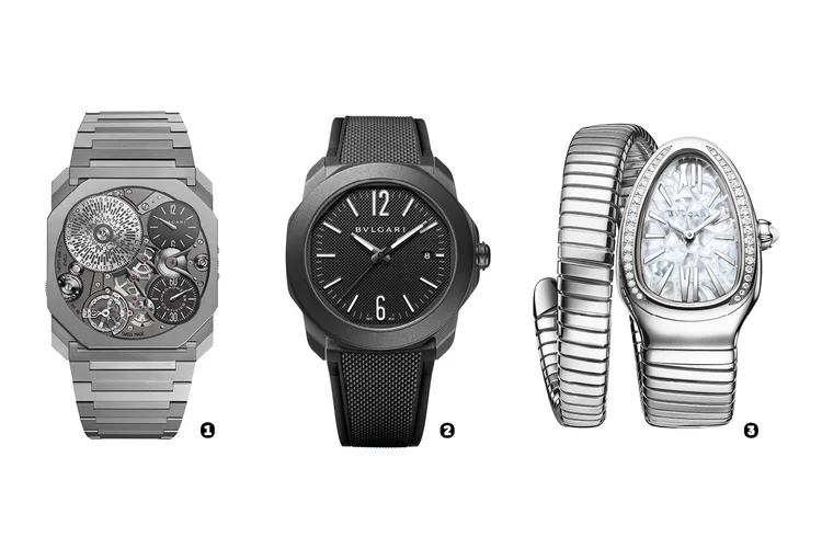 Bvlgari: padrão curioso na alta relojoaria, com recordes seguidos de relógio de menor espessura (Bvlgari/Divulgação)