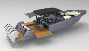 Imagem referente à matéria: Conheça o barco 'esportivo das águas', um dos mais rápidos já fabricados no Brasil
