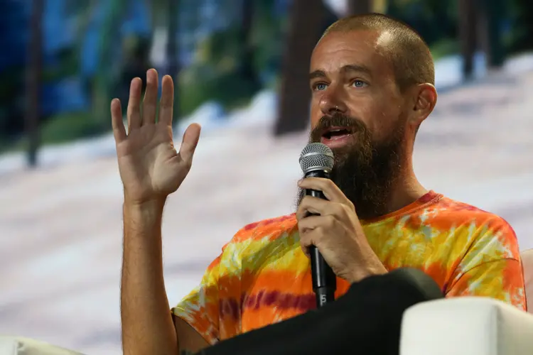 Jack Dorsey: fundador do Twitter e criador do Bluesky (MARCO BELLO/Getty Images)