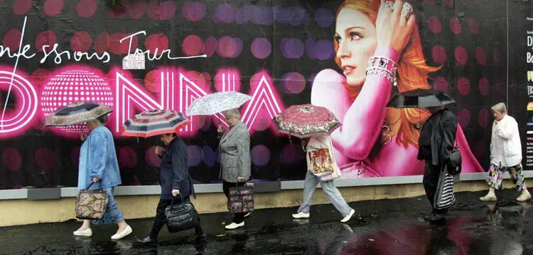 Madonna: Rainha do Pop vai se apresentar no Rio de Janeiro neste fim de semana (VIKTOR DRACHEV/AFP/Getty Images)