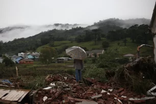 Imagem referente à matéria: 'Perigo': Inmet alerta para tempestades no RS e Santa Catarina nesta sexta-feira; veja previsão