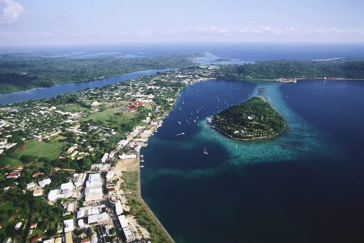 União: Antígua e Barbuda, Vanuatu (foto) e Tuvalu, Bahamas, Niue, Palau, São Cristóvão e Neves, Santa Luzia e São Vicente e Granadinas pediram ao tribunal que se pronunciasse sobre se as emissões GEE absorvidas pelos oceanos são consideradas contaminação (Getty Images)