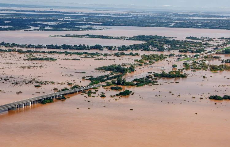 Chuvas no Rio Grande do Sul: estado sofre com enchentes e deslizamentos  (Ricardo Stuckert/ Presidência da República/Agência Brasil)