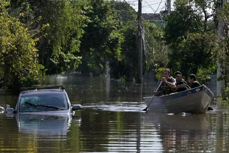 Enchentes no RS: 540.188 pessoas estão fora de casa (NELSON ALMEIDA /AFP)