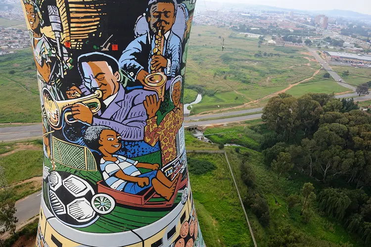 Johanesburgo, África do Sul: a cultura das favelas une os países emergentes (Frédéric Soltan / Colaborador/Getty Images)
