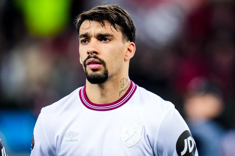 Lucas Paquetá joga pelo West Ham e pela seleção brasileira (	Rene Nijhuis/MB Media /Getty Images)