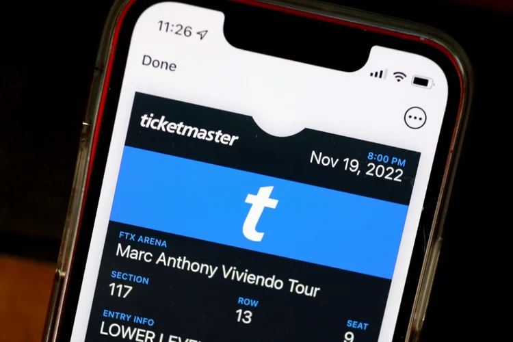A californiana Ticketmaster opera uma das maiores plataformas de venda de ingressos do mundo. (AFP/AFP)