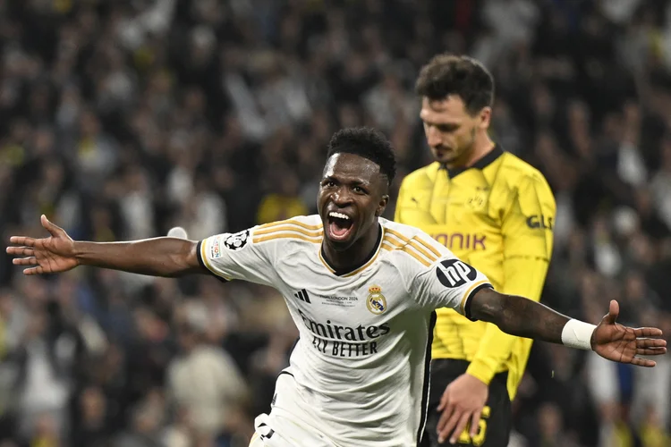 Real Madrid vence a Champions League com gol de Vinicius Jr. (Ina Fassbender/AFP)