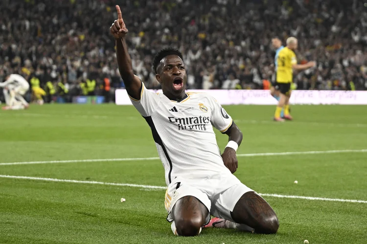 Real Madrid vence a Champions League com gol de Vinicius Jr. (Ina Fassbender/AFP)