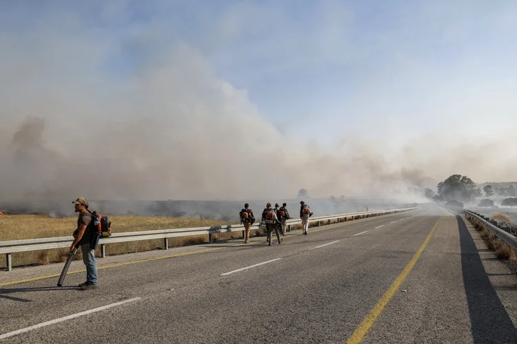 Israel-Líbano: três brasileiros ficaram feridos em bombardeio (Jalaa Marey/AFP)