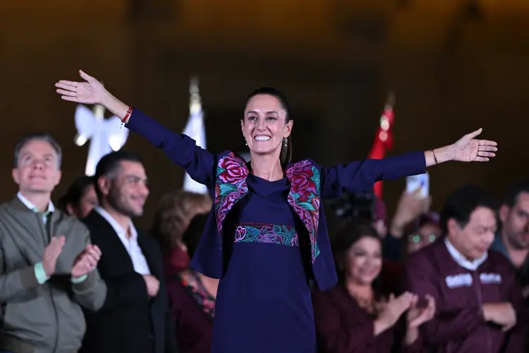 Claudia Sheinbaum, nova presidente do México (CARL DE SOUZA/AFP)