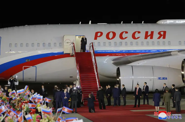 Putin desembarca na Coreia do Norte no início desta semana