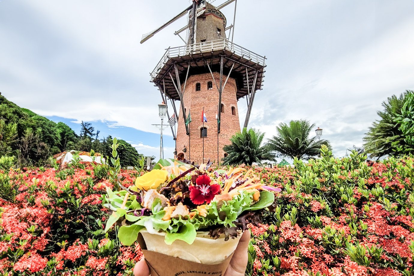 Ideia de criar lanches com flores comestíveis surgiu como uma homenagem à cidade