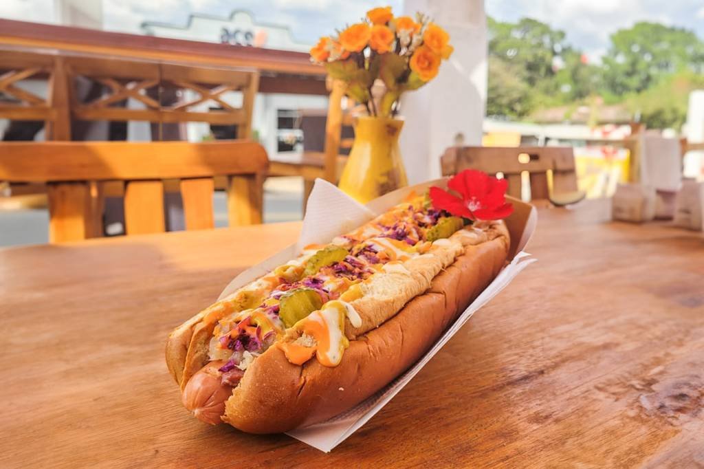 "Cachorro-quente de flor"? Conheça o sanduíche feito em Holambra, a "cidade das flores"