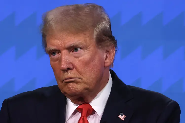 Donald Trump, ex-presidente dos EUA, durante debate em 28 de junho (Justin Sullivan/AFP)