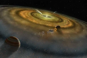 Colisão de asteroides é flagrada pelo telescópio James Webb