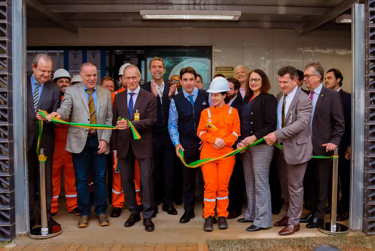 Inauguração de planta de petróleo sintético em Itaipu, em 17 de junho (Vosmar Rosa/Divulgação)