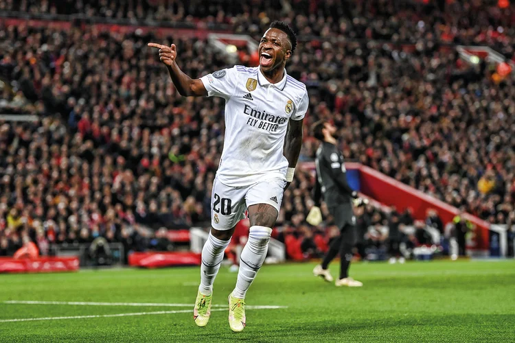 Vini Jr. jogador do Real Madrid (Michael Regan/Getty Images)