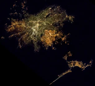 Imagem referente à matéria: Astronauta da Nasa divulga foto de São Paulo vista da Estação Espacial