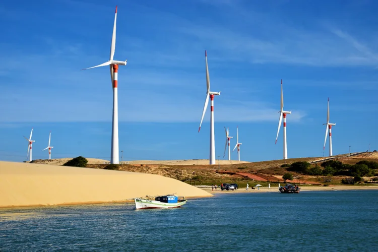Parque eólico da Engie que abastece parte das unidades da Ambev (ENGIE/Divulgação)