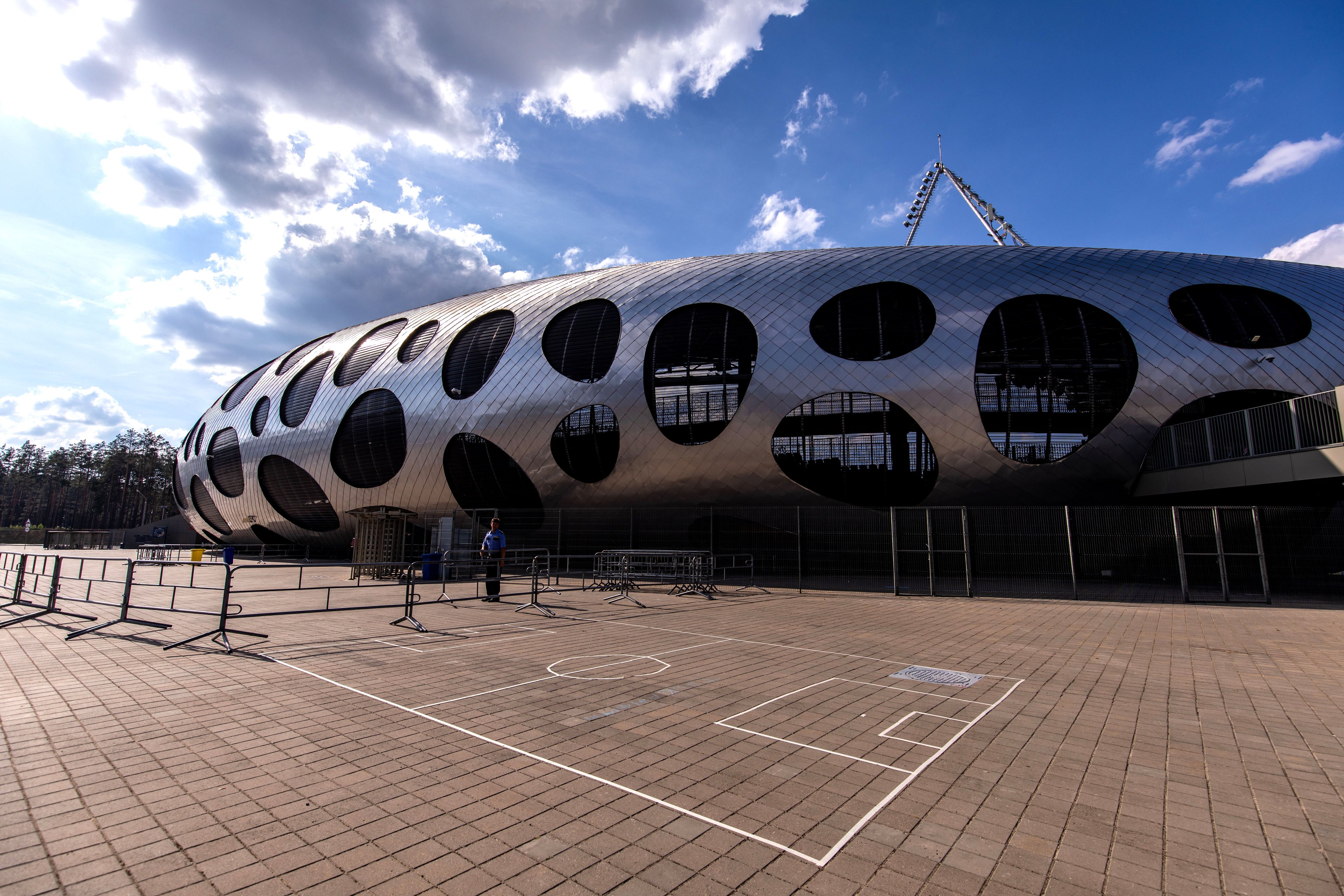 General view of the Borisov Arena ahead of the Belarus v Northern Ireland UEFA Euro 2020 Qualifying, Group C match. (Photo by Steven Paston/PA Images via Getty Images)
