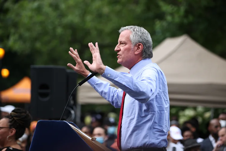 Bill de Blasio, ex-prefeito de Nova York (Tayfun Coskun/Getty Images)