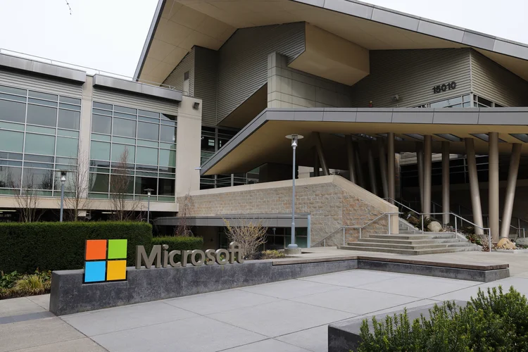 SEATTLE, WASHINGTON - MARCH 19: A Microsoft sign is seen at the company's headquarters on March 19, 2023 in Seattle, Washington. (Photo by I RYU/VCG via Getty Images) (I RYU/Getty Images)